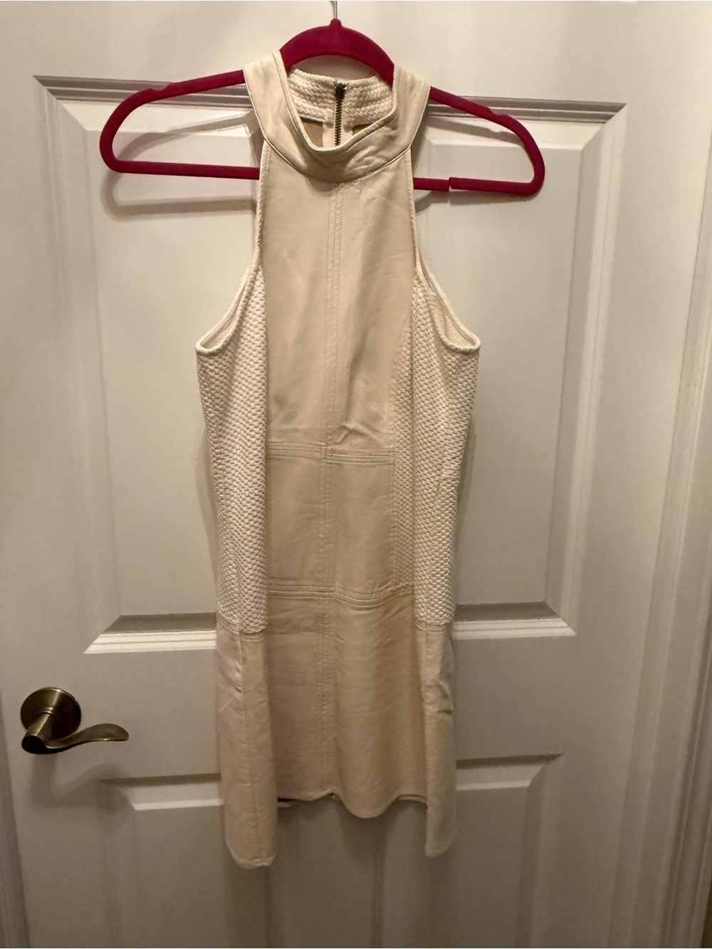 MINKPINK Cream High-Neck Mini Dress